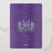 Invitation En Aluminium Sauvegarder la date de mariage février 2026 (Verso)