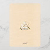 Invitation En Aluminium Sauvegarder la date de mariage juin 2026 (Verso)