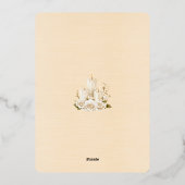 Invitation En Aluminium Sauver la Date de Mariage Juin 2026 (Verso)