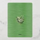 Invitation En Aluminium Sauver la Date de Mariage Mai 2026 (Verso)