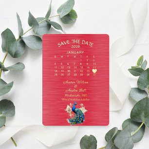 Invitation En Aluminium Sauvez la Date Janvier 2026 Mariage