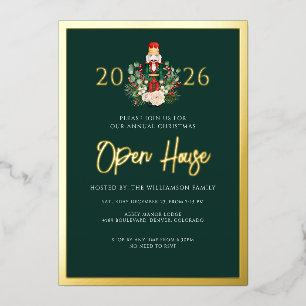 Invitation En Aluminium Scénario de casse-noisette pour la maison ouverte