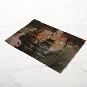 Invitation En Aluminium Script de calligraphie moderne Mariage photo REAL (Rotation)
