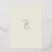 Invitation En Aluminium Script de verdure Monogram Bridesmaids Luncheon Fo (Verso)