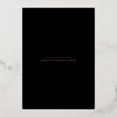 Invitation En Aluminium Script fantaisie Enregistrer la date (Verso)