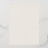 Invitation En Aluminium Script Gold Foil | Mariage Décontracté ivoire (Verso)