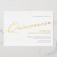 Script gracieux Quinceañera Anniversaire Party Gol