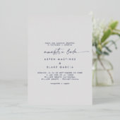 Invitation En Aluminium Script moderne à huile d'argent | Mariage espagnol (Debout devant)