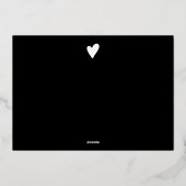 Invitation En Aluminium Script moderne blush rose ordre merci (Verso)