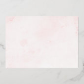 Invitation En Aluminium script moderne élégante baby shower feuille invita (Verso)