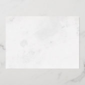 Invitation En Aluminium script moderne élégante nuptiale douche foil invit (Verso)