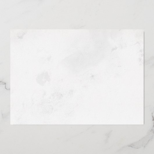 Invitation En Aluminium script moderne élégante nuptiale douche foil invit (Verso)