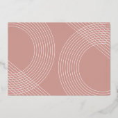 Invitation En Aluminium Script Moderne Graduate 2025 Arch Concentric Photo (Verso)