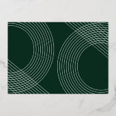 Invitation En Aluminium Script Moderne Graduate 2025 Arch Concentric Photo (Verso)