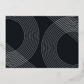 Invitation En Aluminium Script Moderne Graduate 2025 Arch Concentric Photo (Verso)