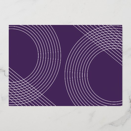 Invitation En Aluminium Script Moderne Graduate 2025 Arch Concentric Photo (Verso)