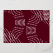 Invitation En Aluminium Script Moderne Graduate 2025 Arch Concentric Photo (Verso)