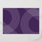 Invitation En Aluminium Script Moderne Graduate 2025 Arch Concentric Photo (Verso)