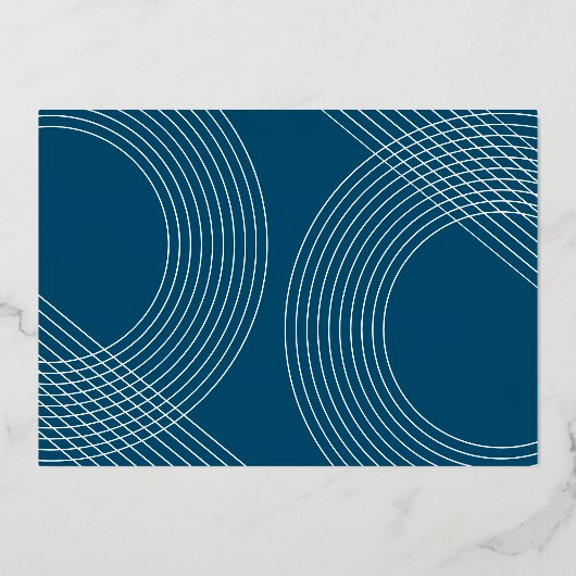 Invitation En Aluminium Script Moderne Graduate 2025 Arch Concentric Photo (Verso)