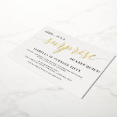 Invitation En Aluminium Script moderne or élégant Surprise Anniversaire (Rotation)