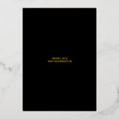 Invitation En Aluminium Script photo Enregistrer la date (Verso)