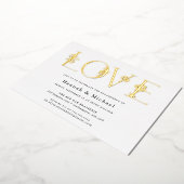 Invitation En Aluminium Secret Garden Floral LOVE (Rotation)