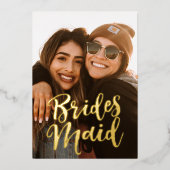 Invitation En Aluminium Seras-Tu Ma Photo D'Époux (Recto)