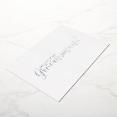 Invitation En Aluminium Seras-Tu Mon Témoin? Écriture Moderne Argent (Rotation)