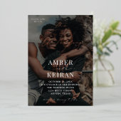 Invitation En Aluminium Shades - Mariage photo (Debout devant)