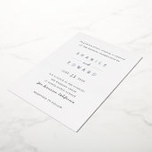 Invitation En Aluminium Shanice Mariage moderne (Rotation)