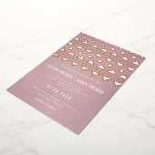 Invitation En Aluminium Shell Pink Sud-Ouest Gleam Mariage Rose Gold (Rotation)