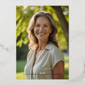 Invitation En Aluminium Shhh Surprise Anniversaire fête Hot rose Gold Glam (Verso)