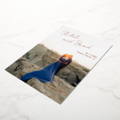 Invitation En Aluminium Shiloh Moderne Mariage élégant Enregistrer la date (Rotation)