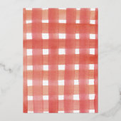 Invitation En Aluminium Shiny Berry First Strawberry Girl 1er anniversaire (Verso)