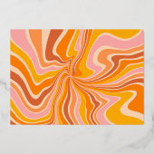 Invitation En Aluminium Shiny Obtenez Super rose orange photo fête d'anniv (Verso)