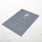 Invitation En Aluminium Silver foil text First Holy Communion boy (Rotation)