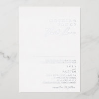 Silver minimal moderne Rien de fantaisie Juste l'a