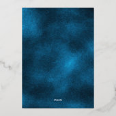 Invitation En Aluminium Silver snowflakes winter luxury birthday party (Verso)