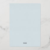 Invitation En Aluminium Simple Classy 60e fête d'anniversaire du Mariage (Verso)