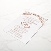 Invitation En Aluminium Simple Elegant Arch 40ème Mariage Anniversaire fêt (Rotation)