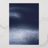 Invitation En Aluminium Simple Elegant Blue Gradient Bar Mitzvah - Or (Verso)