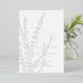 Invitation En Aluminium Simple Elegant Feuille Botanique Mariage (Debout devant)