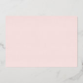 Invitation En Aluminium Simple Gold Foil & Blush 1er Anniversaire Photo (Verso)