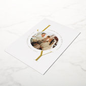 Invitation En Aluminium Simple Gold Joie (Rotation)