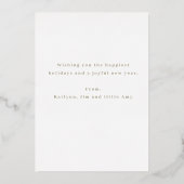 Invitation En Aluminium Simple Gold Joie (Verso)