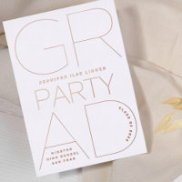 SIMPLE GRAD PARTY Classe de 2023 ROSE Gold Pressé
