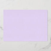 Invitation En Aluminium Simple Mariage Lavande (Verso)