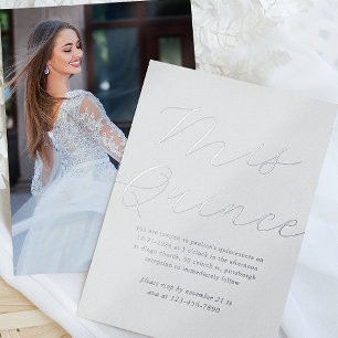 Invitation En Aluminium Simple minimal Mis Quince 15e anniversaire Photo