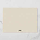 Invitation En Aluminium Simple Photo Mariage Vow Renouvellement Anniversai (Verso)