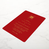 Invitation En Aluminium Simple Rectangle double bonheur Mariage chinois (Rotation)